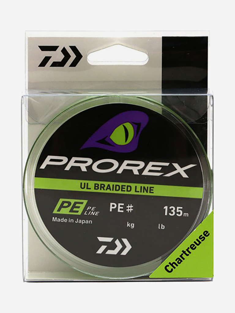 Шнур DAIWA Prorex Ul Finesse Braid 135м Chartreuse 0,104мм 2,8кг