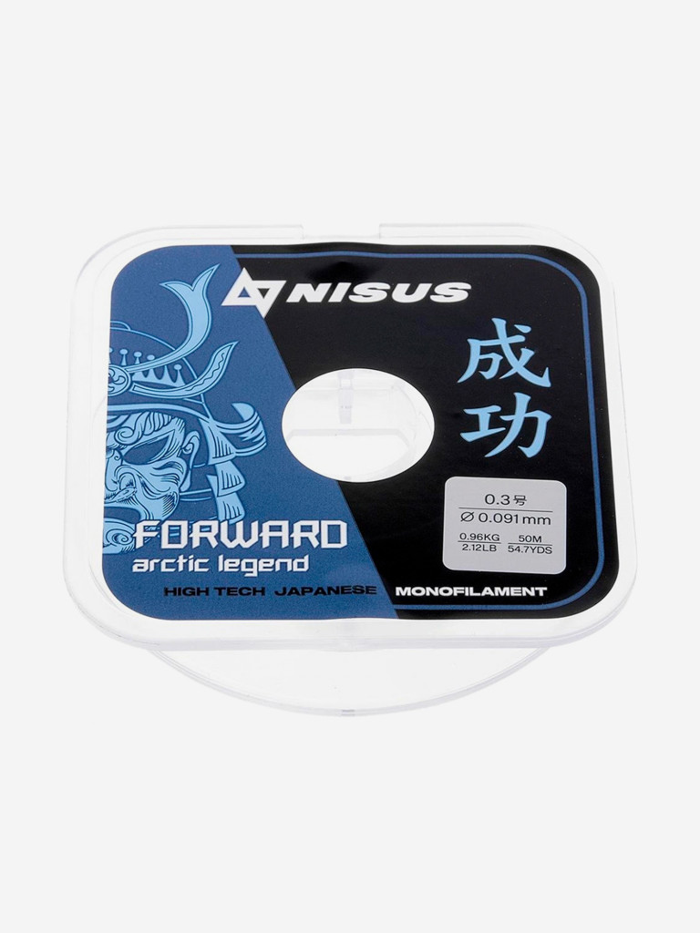 Леска для рыбалки Nisus FORWARD ARCTIC LEGEND Nylon 0,091мм, 50м, 0,96кг, прозрачный