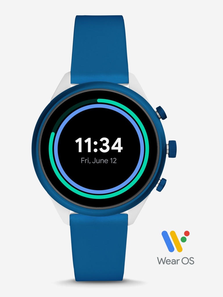 Спортивные часы FOSSIL FTW6051, iOS/Android, 44 мм