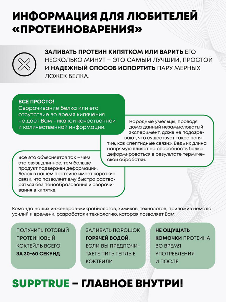Протеин Supptrue 1 кг. изолят сывороточного белка без сахара со вкусом Малины