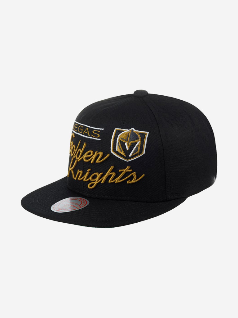 Бейсболка с прямым козырьком MITCHELL NESS 6HSSLD21213-VGKBLCK Vegas Golden Knights NHL (черный)