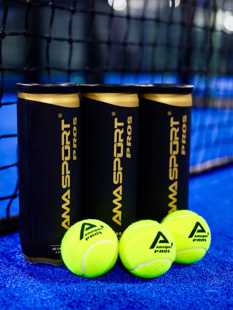 Профессиональные мячи для падел-тенниса AMA PROS 9 шт