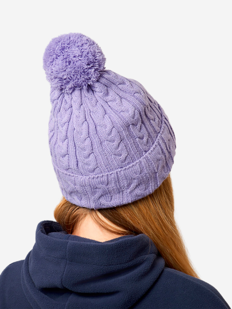 Шапка женская Alaskan Knitted сиреневый
