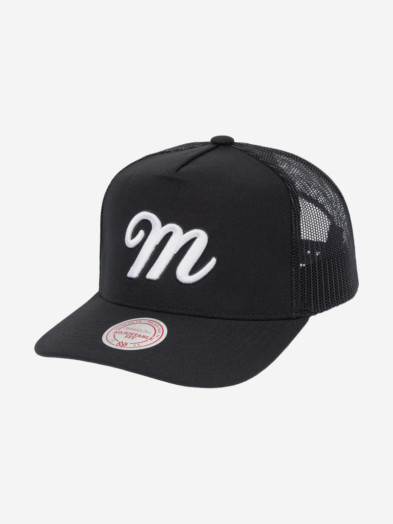 Бейсболка с сеточкой MITCHELL NESS HT8114-MNNBLCK (черный)