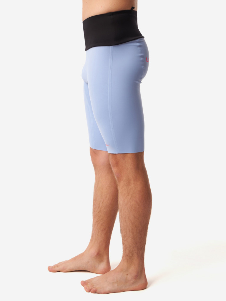 Тайтсы короткие с поясом мужские UGLOW, голубой