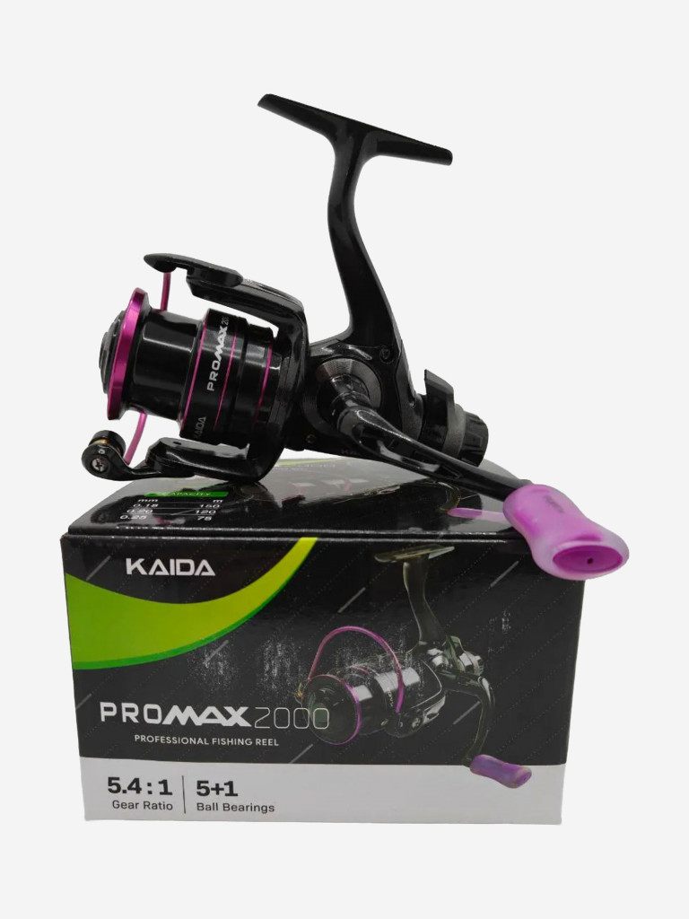 Катушка безынерционная размер шпули 2000 катушка рыболовная KAIDA PRO MAX с курком Fightin Drag 5,4:1 (5+1)