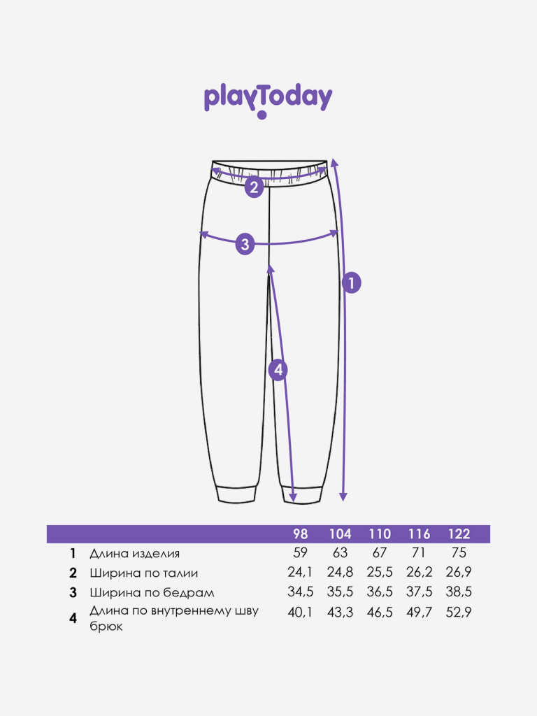 Брюки флисовые для мальчика PlayToday