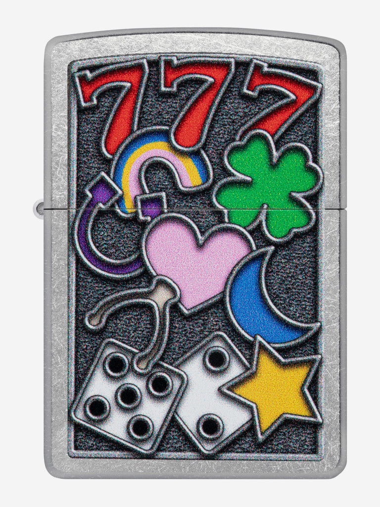 Зажигалка бензиновая ZIPPO 48682 All Luck