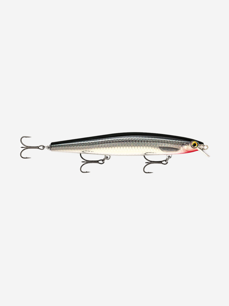 Воблер для рыбалки RAPALA MaxRap Long Range Minnow 12, 12см, 20гр, цвет BSBL, медленно тонущий