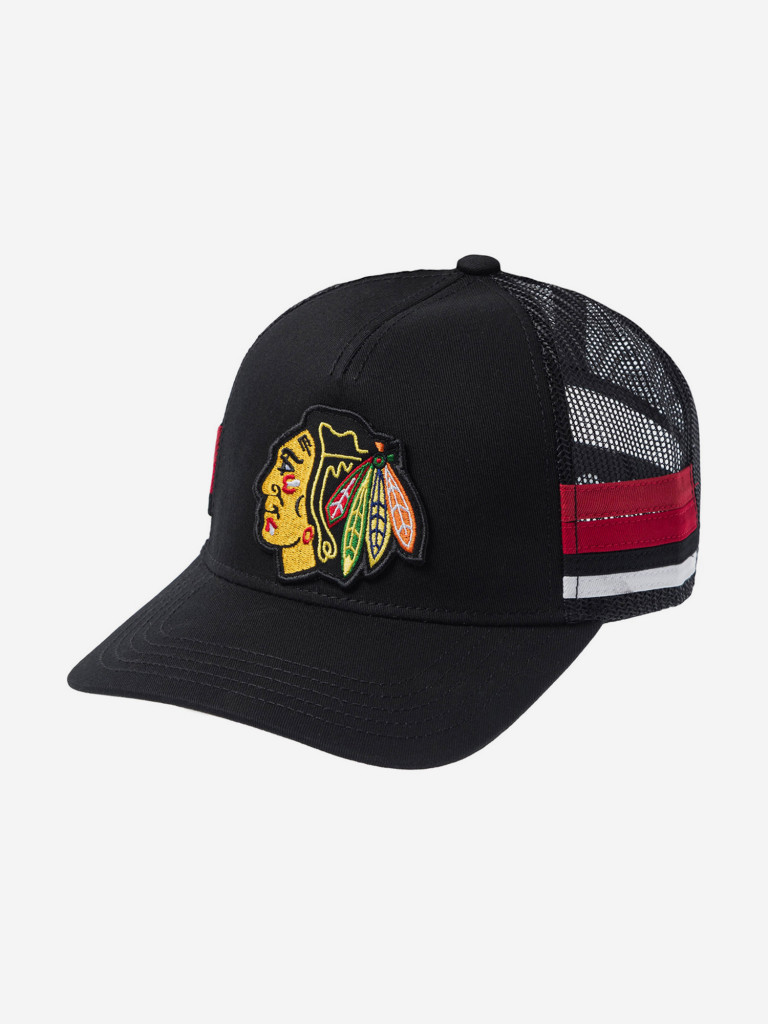 Бейсболка с сеточкой AMERICAN NEEDLE 23018A-CBH Chicago Blackhawks Hotfoot NHL (черный)