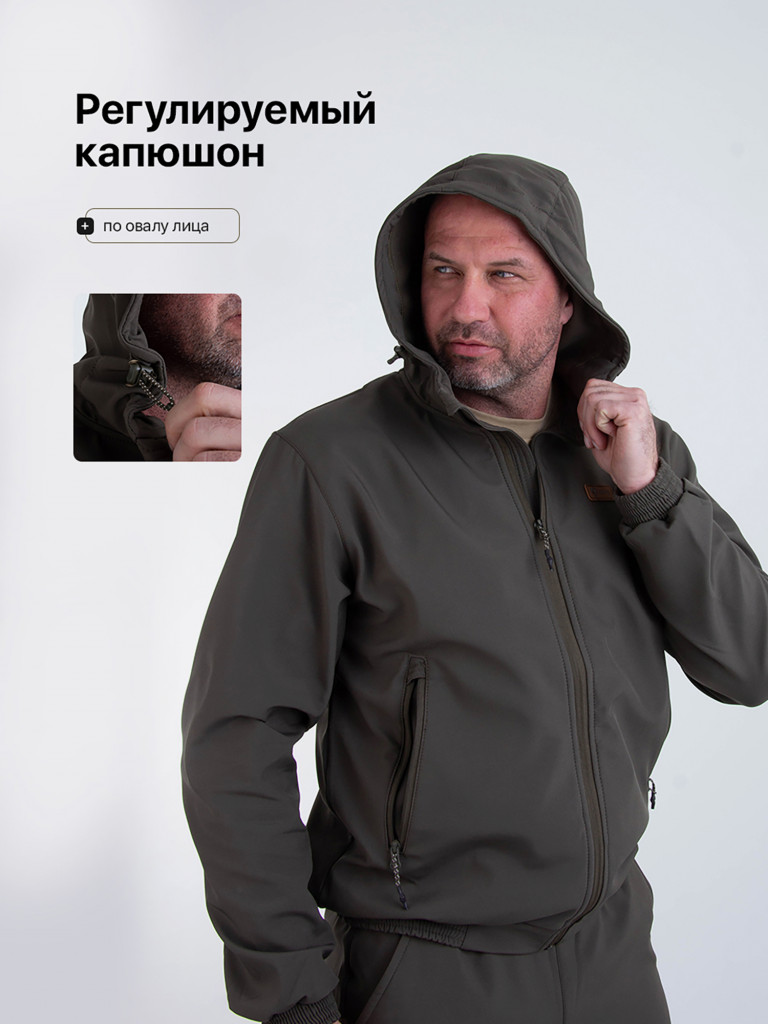 Костюм демисезонный для охоты и рыбалки, ORION Active, Барс, хаки