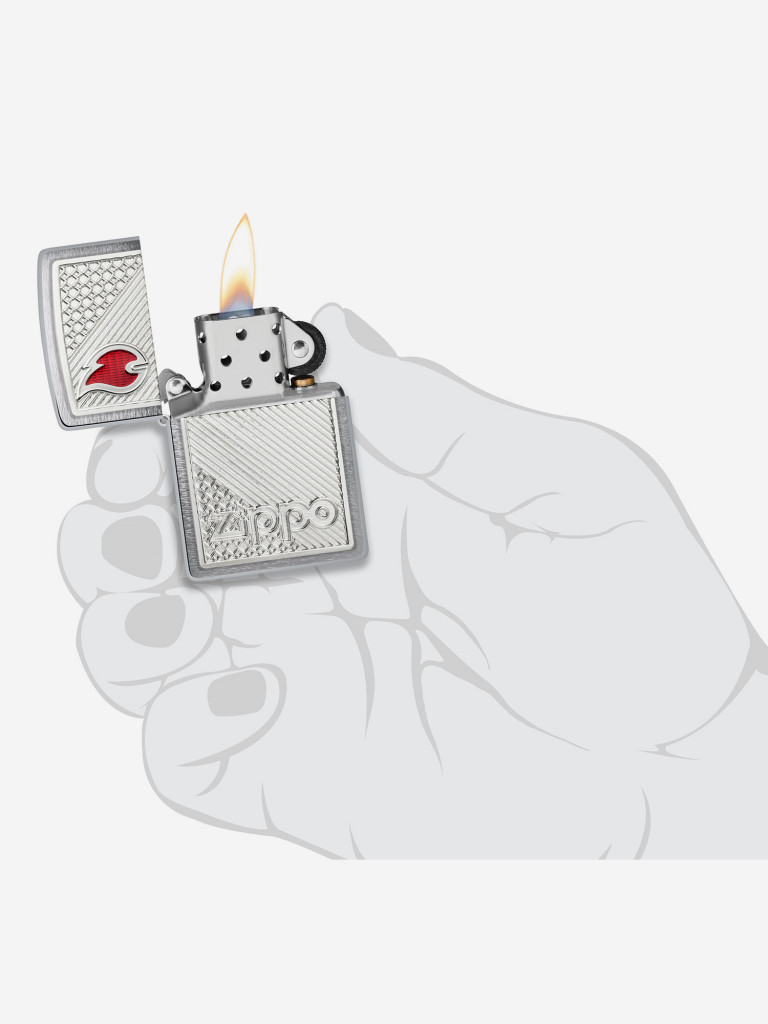 Зажигалка бензиновая ZIPPO 48126 Tiles Emblem