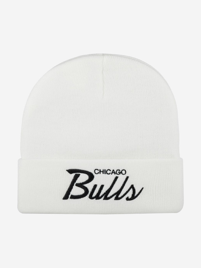 Шапка с отворотом MITCHELL NESS EU175-TEAMTALK-WHT Chicago Bulls NBA