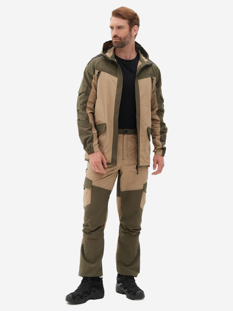 Костюм мужской Huntsman Горка-Люкс летний из ткани рипстоп для рыбалки и охоты