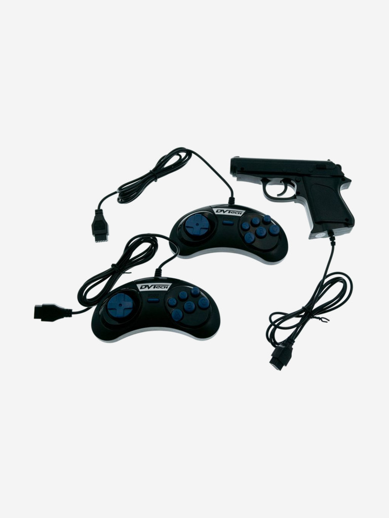 Игровой геймпад DVTech + Cветовой пистолет 8-bit (Dendy) узкий разъем
