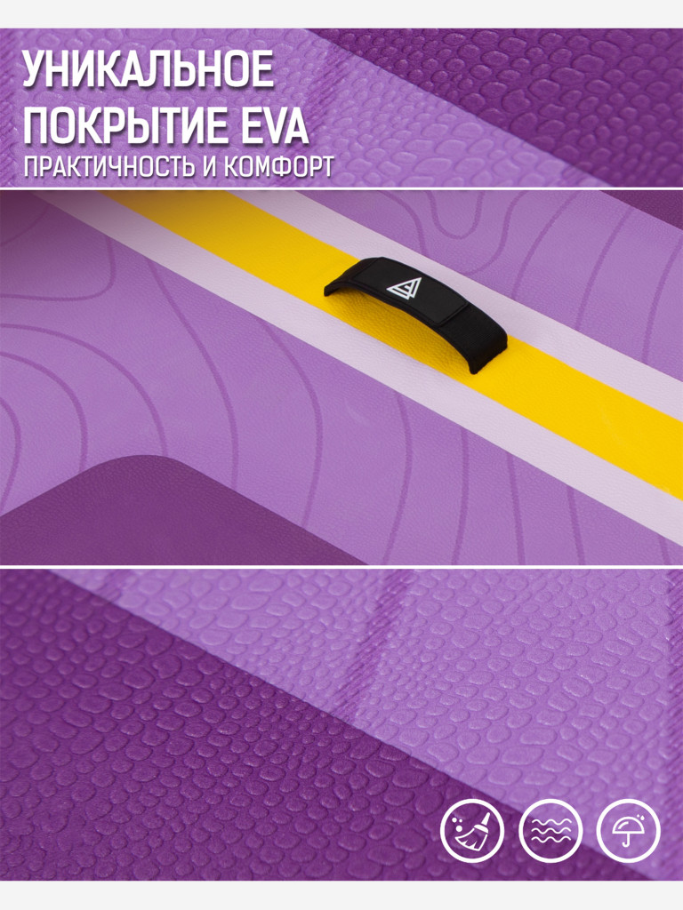 Надувная двухслойная SUP-доска WETARE Coral Queen PURPLE 11'6" 350*88*15 см, сапборд