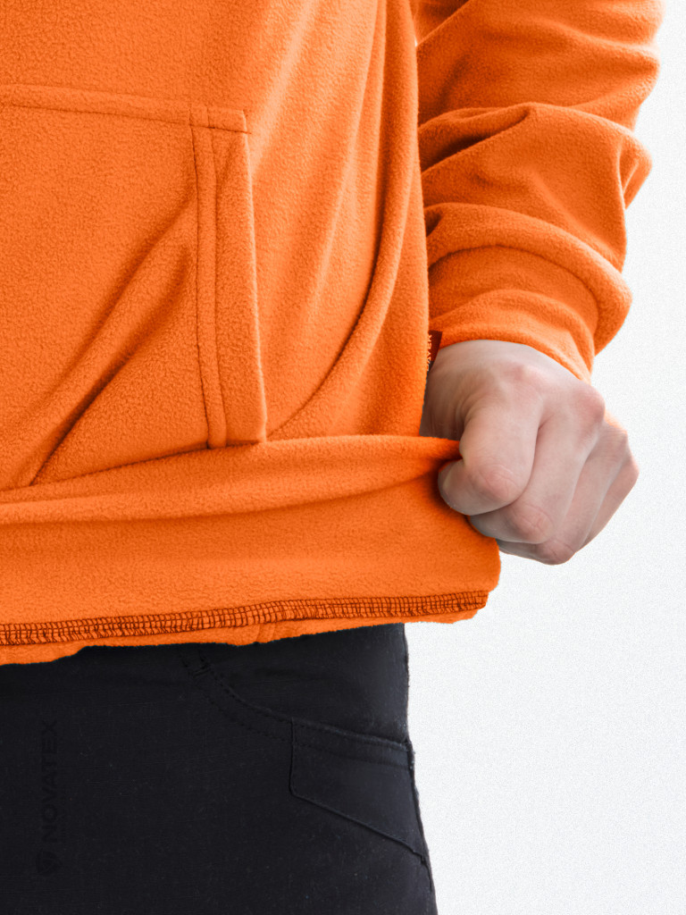 Толстовка флисовая для охоты и рыбалки PRIDE, оранжевый