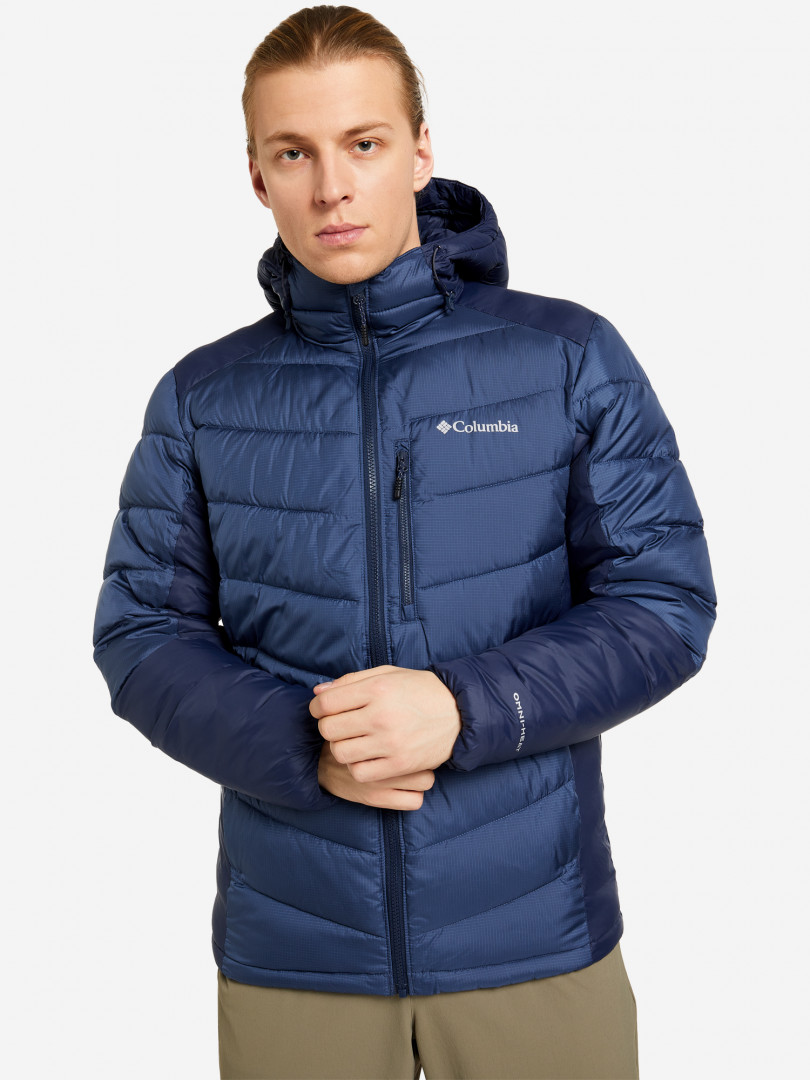 фото Куртка утепленная мужская columbia labyrinth loop hooded jacket, синий