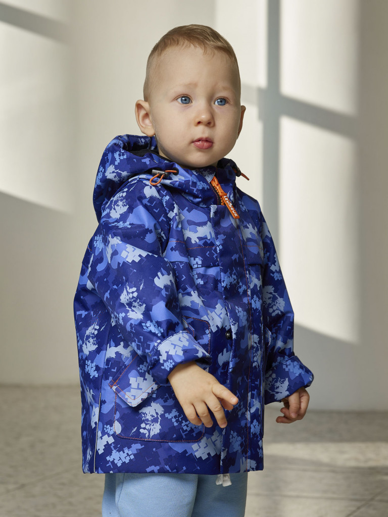 Парка для мальчика batik Бронсон камуфляж носорог