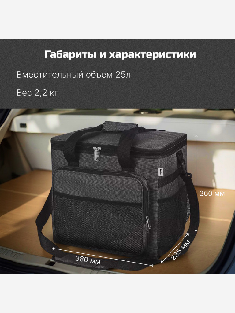 Термоэлектрическая сумка-холодильник TESLER TCB-2524