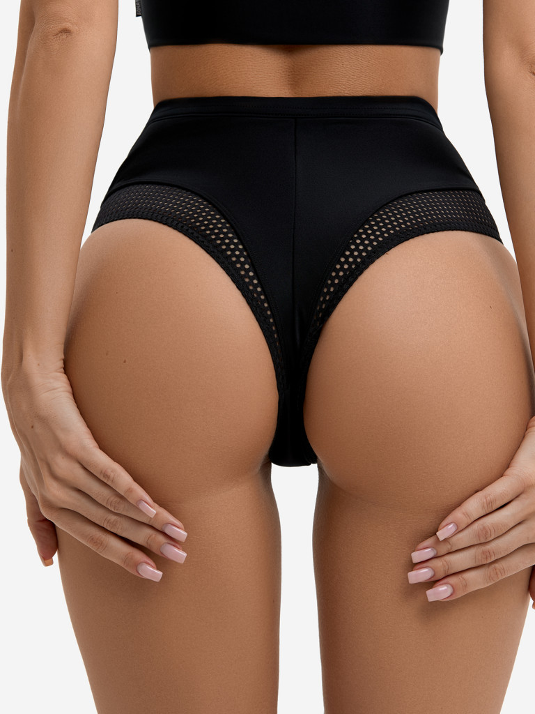 Купальник раздельный Bona Fide: Monro Swimsuit "Black Mesh"