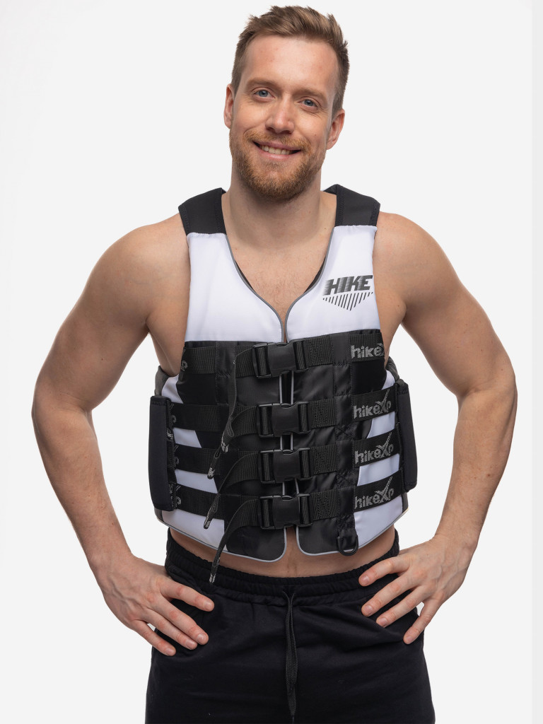 Спасательный жилет белый с ручками hikeXp RXP Ultimate Black/White