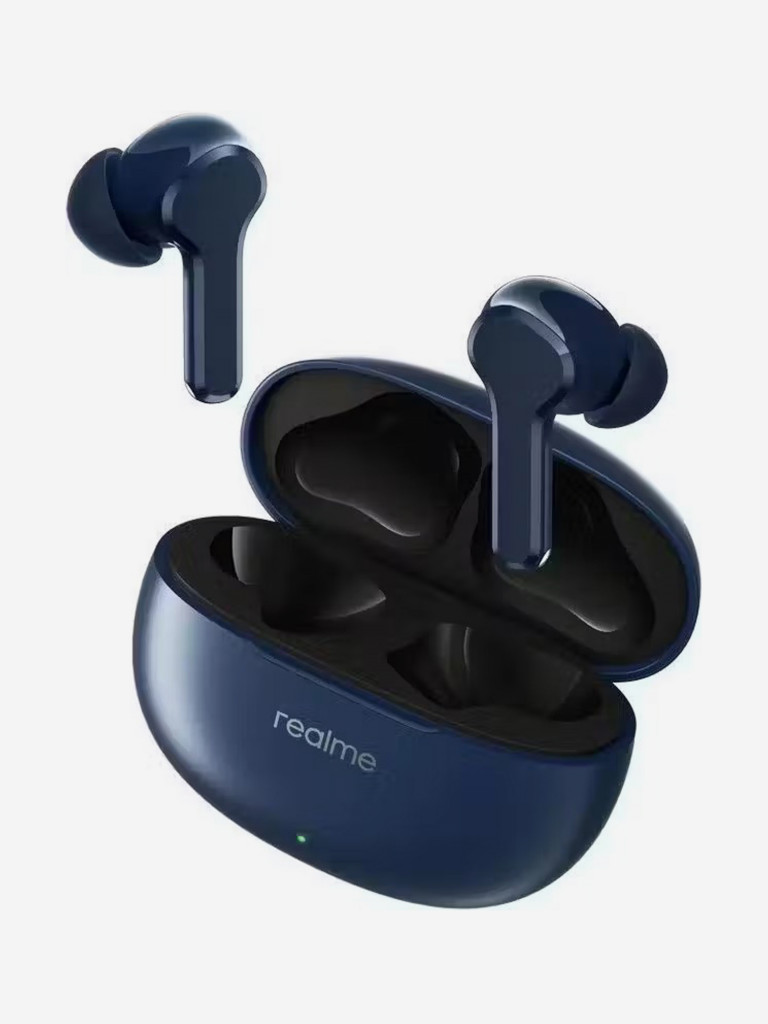 Беспроводные активные Bluetooth 5.4 наушники realme Buds T110 RMA2306 Wireless Bluetooth 88MS с низкой задержкой, синие