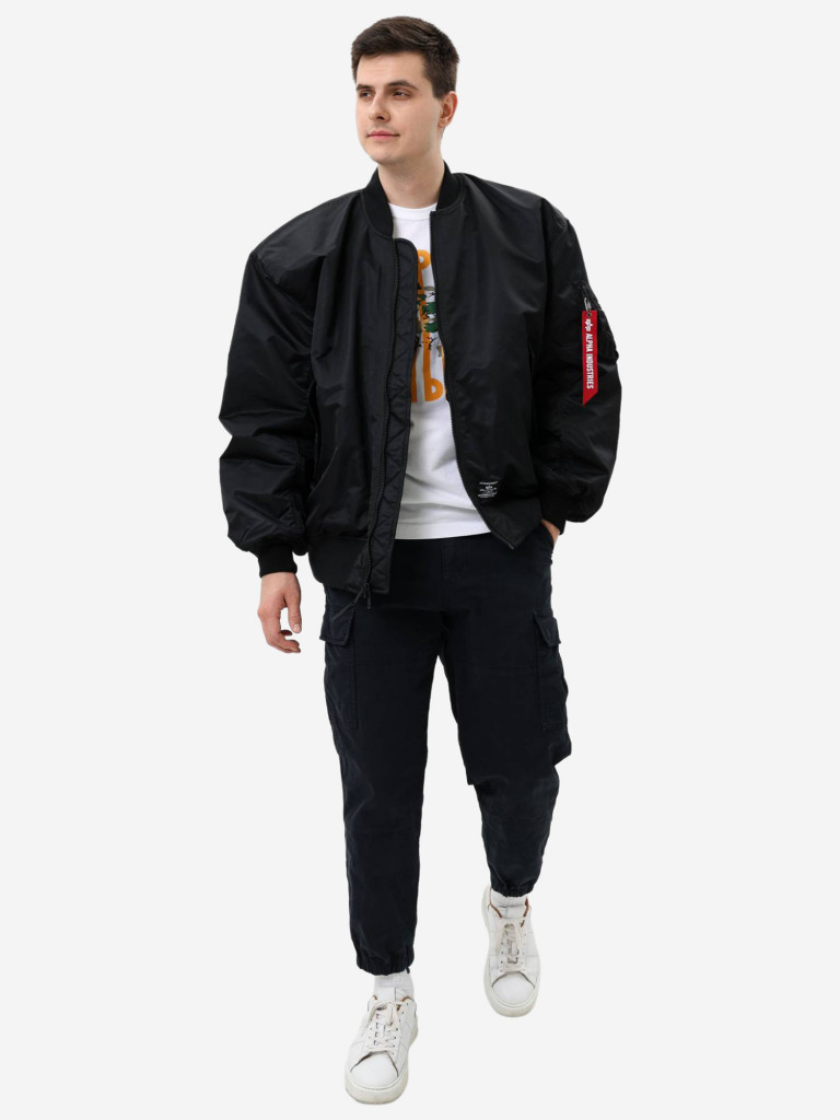 Бомбер утепленный оверсайз мужской MA-1 Bloodchit Gen II Alpha Industries