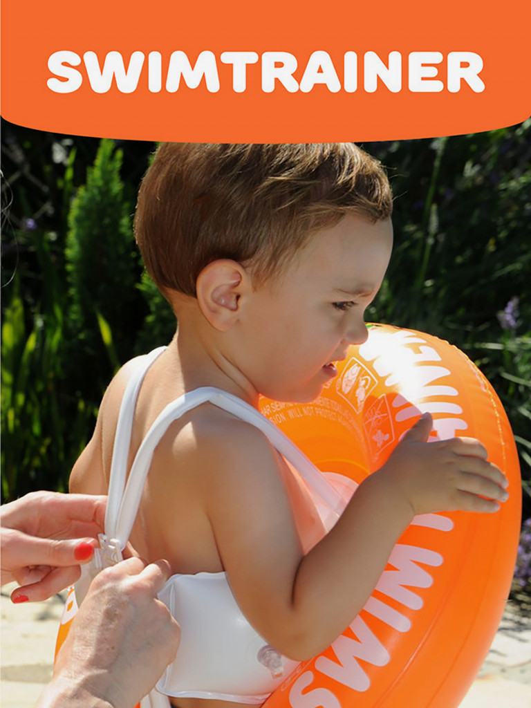 Надувной круг SWIMTRAINER «Classic» оранжевый для обучения плаванию, 2-6 лет