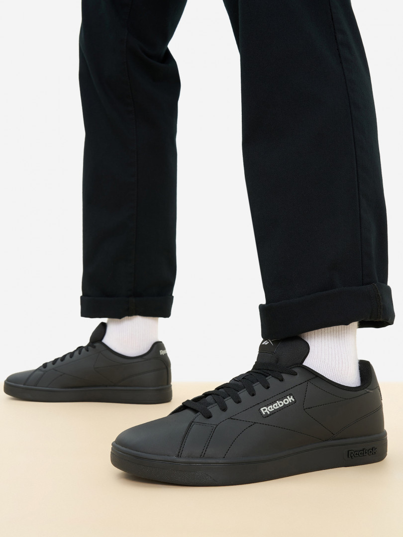 фото Кеды мужские reebok court clean, черный