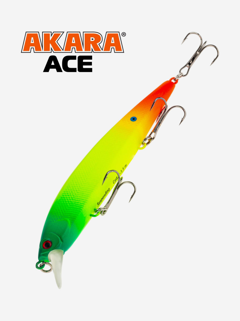 Воблер Akara Ace 130SP 22 гр. минноу, суспендер. твичинговый, на щуку, судака A113