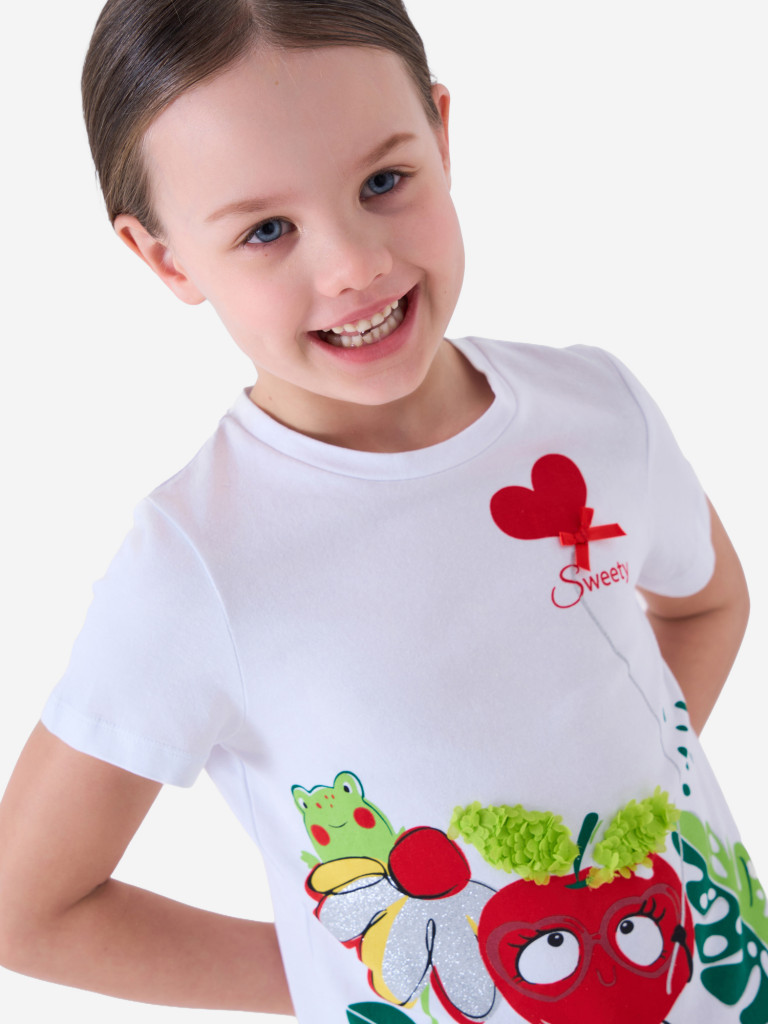 Комплект для девочек: футболка, шорты PlayToday