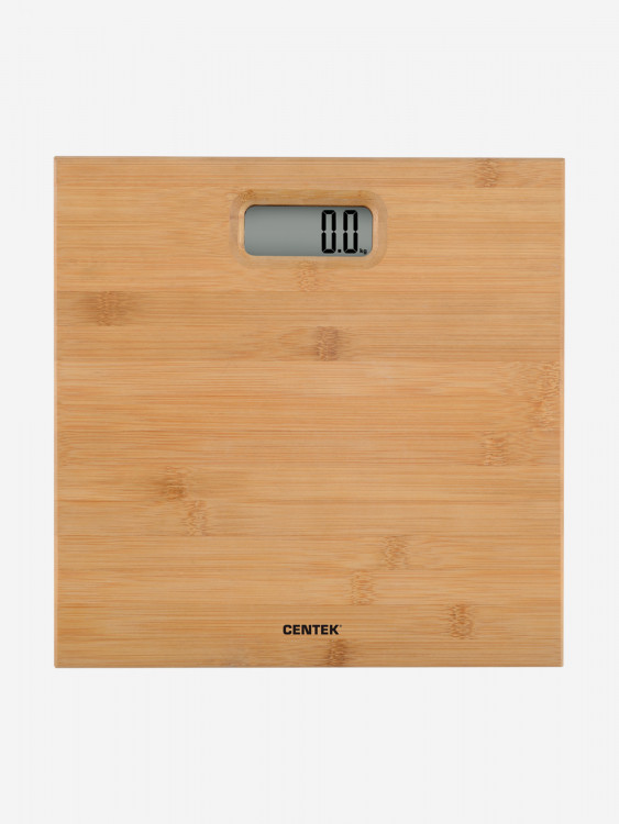 Весы напольные Centek CT-2432 бамбук, электронные, до 180кг, LCD