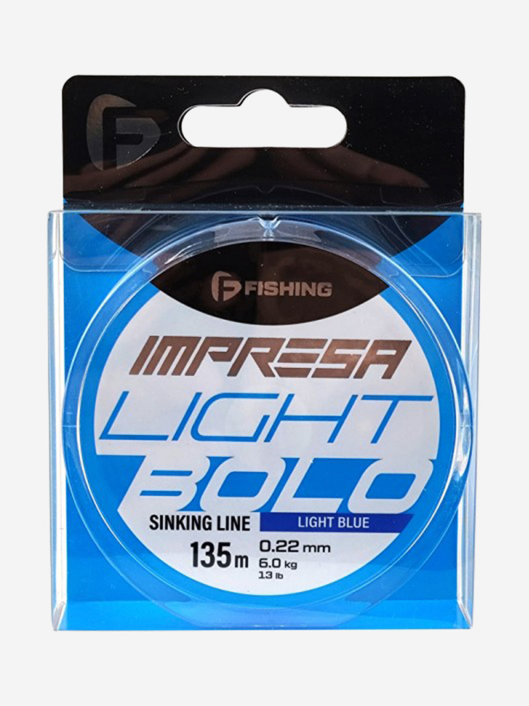 Леска Impresa Light Bolo Light Blue F-FISHING 135м 0,22мм 6кг/13lb