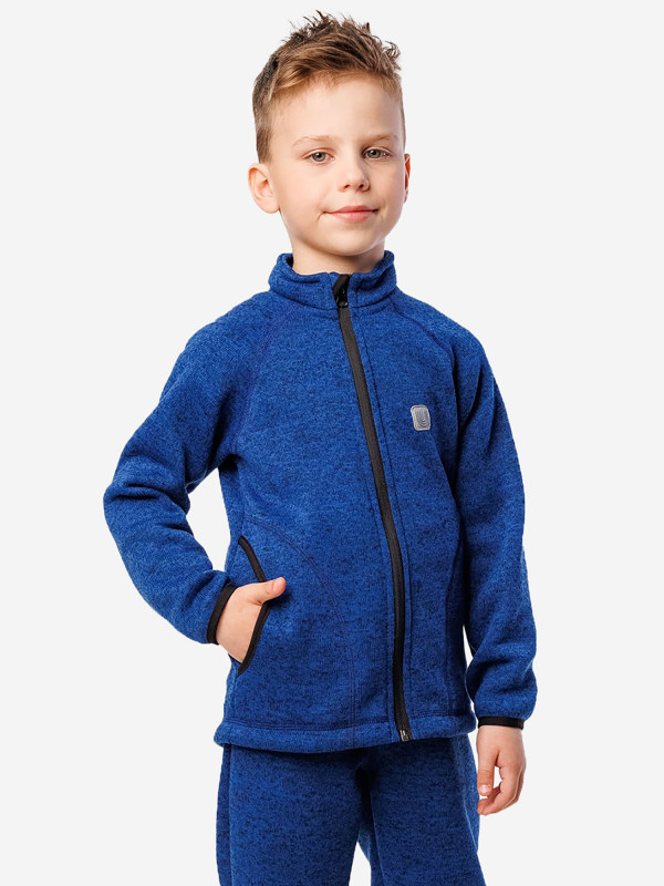 Кофта флисовая UKI KIDS синий цвет — купить за 1350 руб. со скидкой 52 %, отзывы в интернет-магазине Спортмастер
