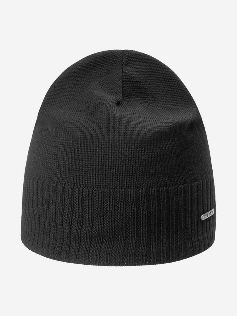 Шапка без отворота STETSON 8599338 OVERSIZED MERINO (черный)