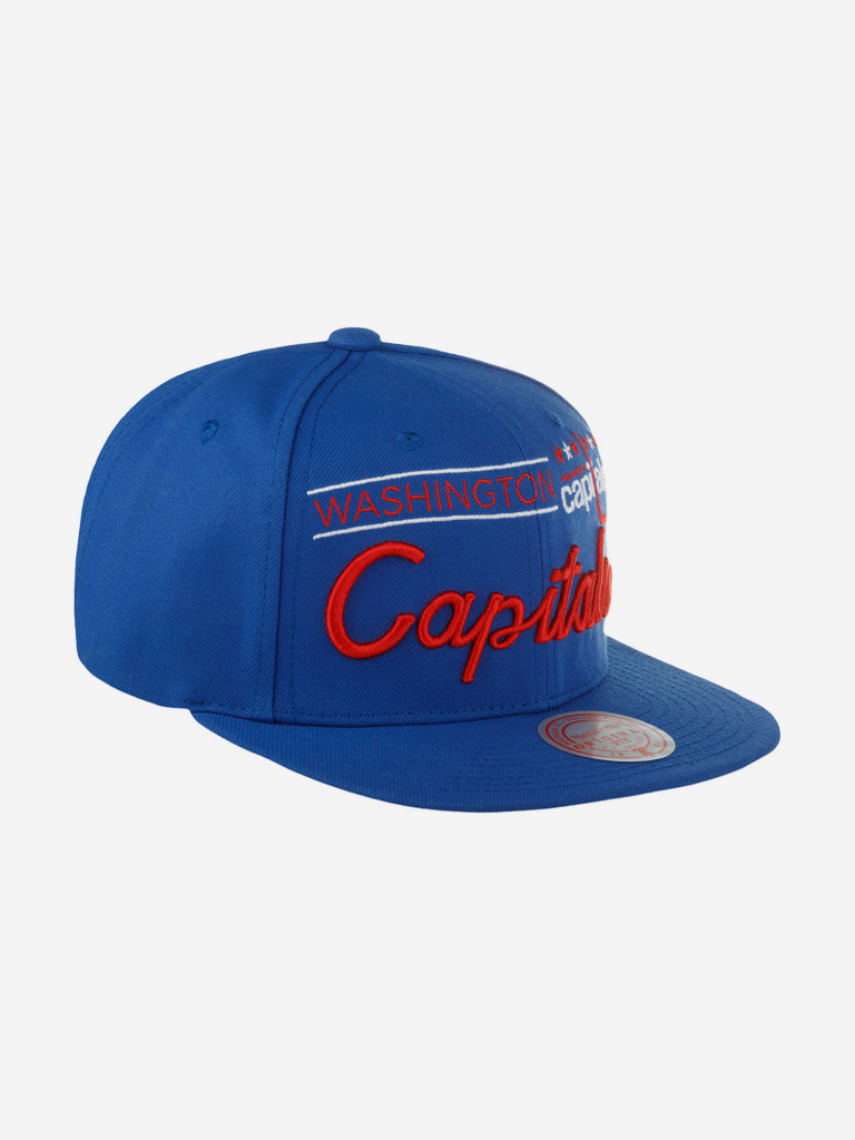Бейсболка с прямым козырьком MITCHELL NESS 6HSSLD21213-WCABLUE Washington Capitals NHL (синий)