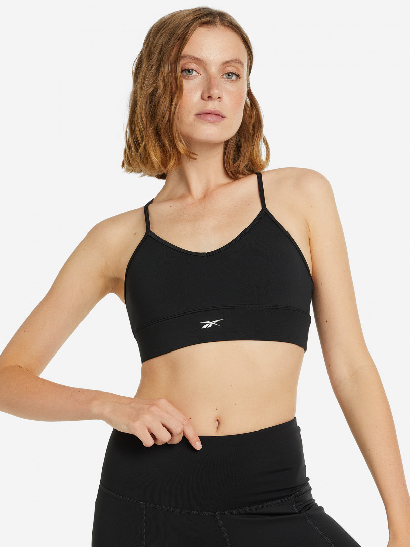 фото Спортивный топ бра reebok workout ready, черный