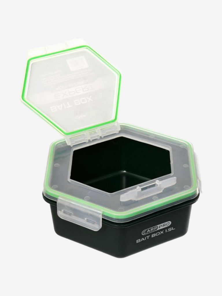 Контейнер для прикормки CARP PRO 1,5л с крышкой без отверствий