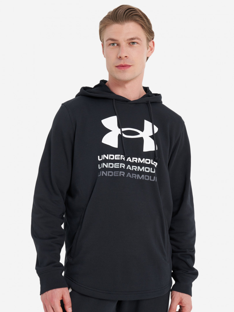 фото Джемпер флисовый мужской under armour, черный