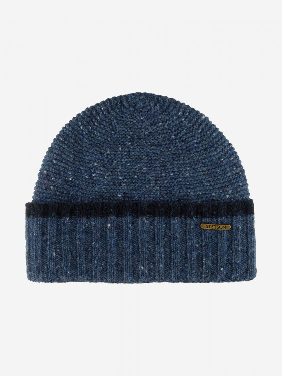 Шапка с отворотом STETSON 8599391 BEANIE DONEGAL WOOL