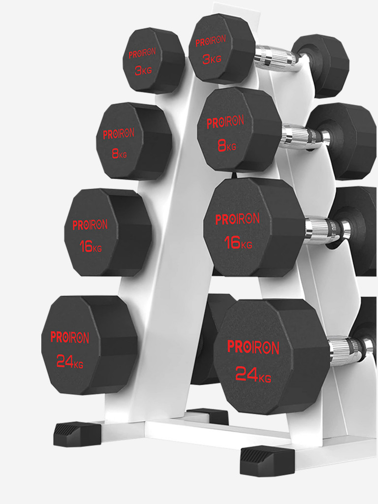 Стойка для гантелей PROIRON металлическая, 4 яруса