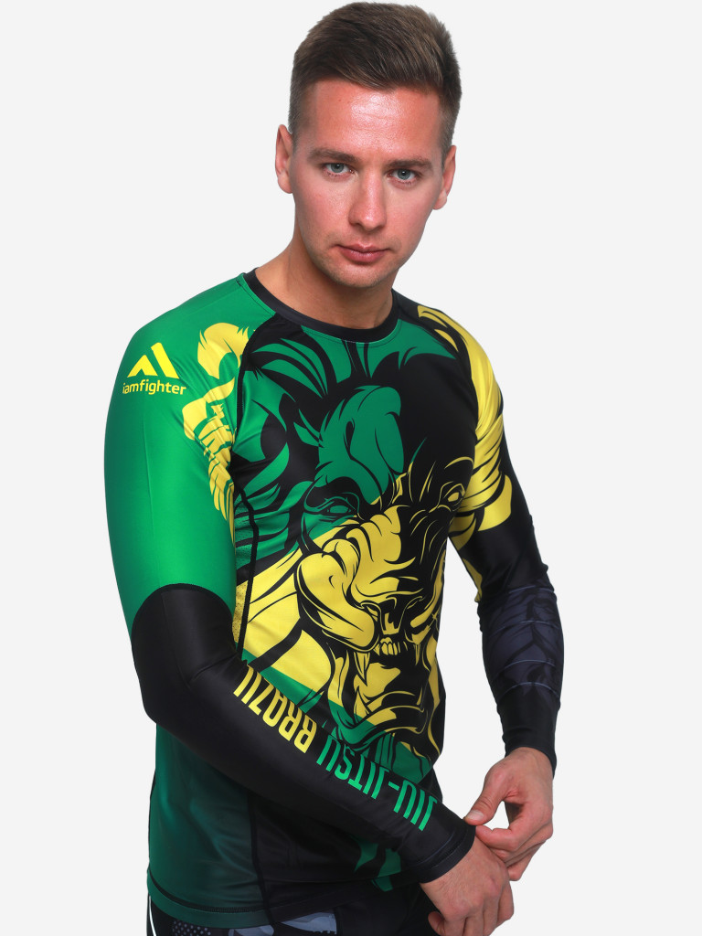 Рашгард с длинными рукавами IAMF Brazilian Lion BJJ