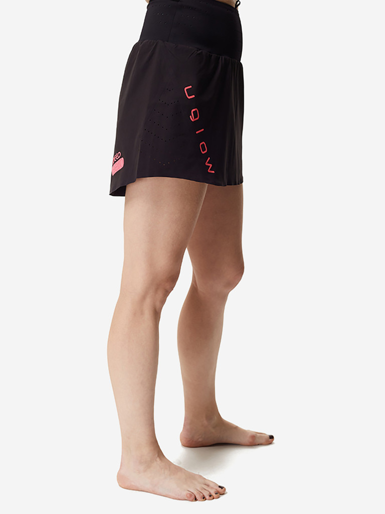 Юбка женская с поясом UGLOW, черный розовый