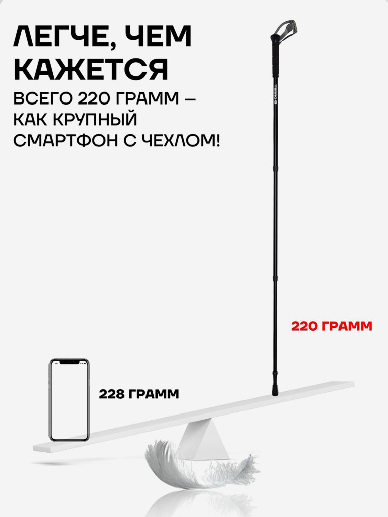 Палки для скандинавской ходьбы TERRO - алюминиевые телескопические