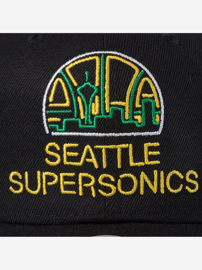 Бейсболка MITCHELL NESS HP9577-SSUBLCK Seattle Supersonics NBA