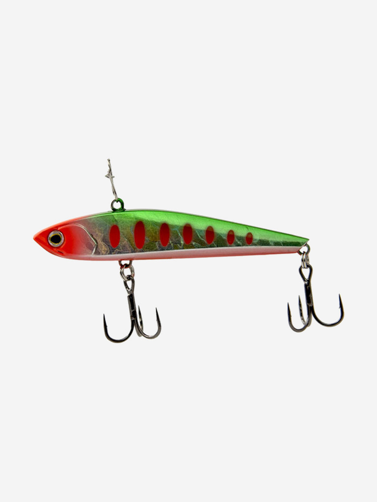 Виб (тонущий воблер) для зимней рыбалки ECOPRO Sharkey 75мм 20г 023 Broken Lime