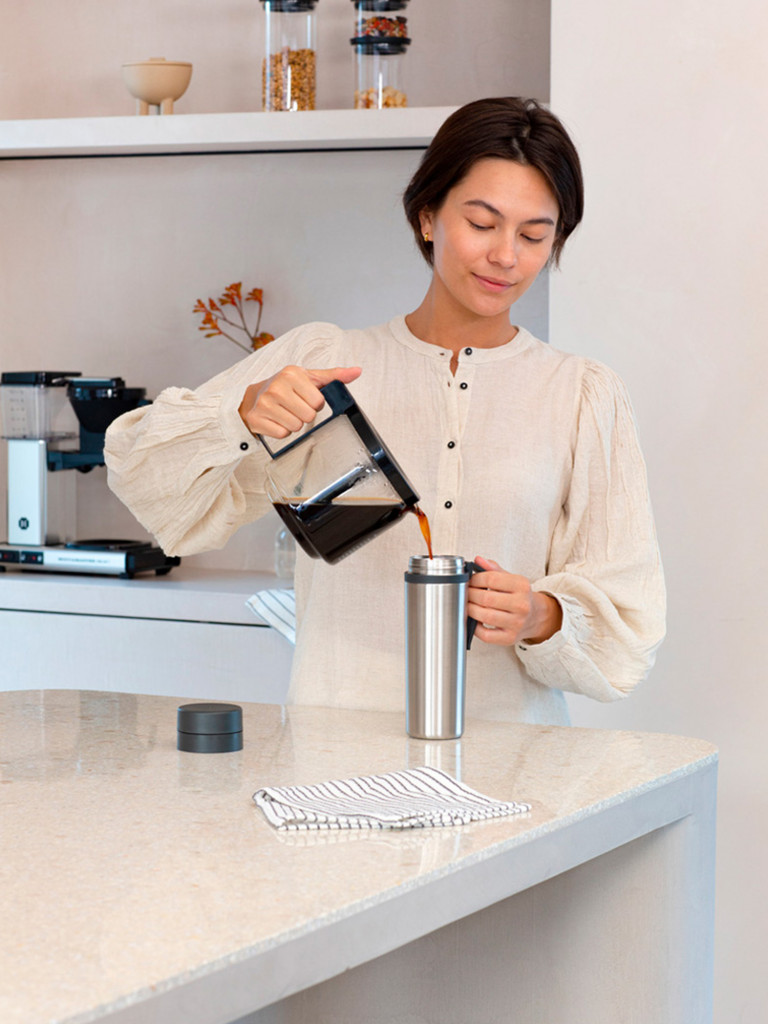Термобутылка Brabantia "Make&Take" 500мл темно-серый 228643