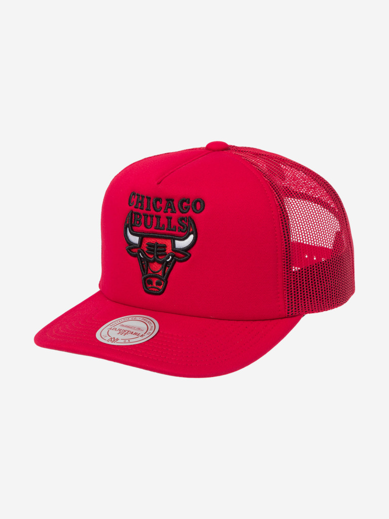 Бейсболка с сеточкой MITCHELL NESS HT8032-CBURED1 Chicago Bulls NBA (красный)