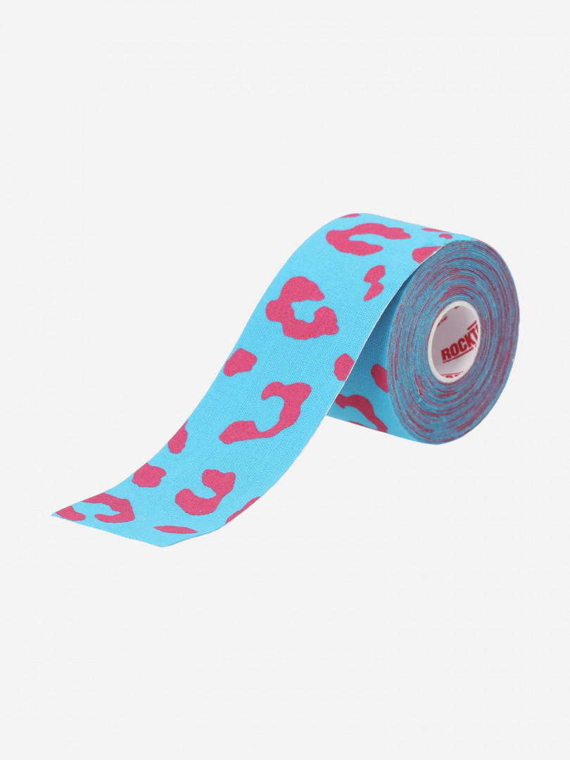 фото Кинезиотейп rocktape classic 5 см х 5 м, розовый камуфляж, голубой